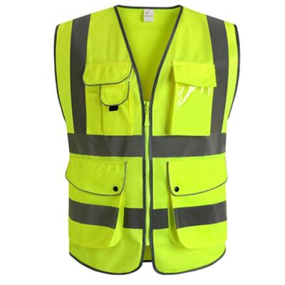 X-Box เสื้อกั๊กสะท้อนแสง Multi - Pocket เสื้อแจ็คเก็ตการจราจรความปลอดภัยReflective Vest Safety Vest