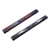 【YD】 Billiards Pool Cue 85cm Carrying with Divider Chalk Holder Leather for 1/2 Snooker Organizing