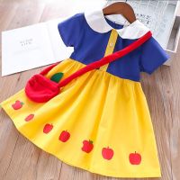 ZZOOI Snow White Baby Girls Dress Summer Casual Fashion Christmas Princess Dress Birthday Party Costume 2 3 4 5 6 Years Kids Clothes