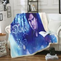 Vampire Diaries 3D Print Fleece Blanket for bed bedspread Sherpa blanket 89