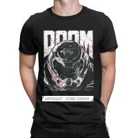 Aesthetic Hop Tshirts Doom Eternal Doomslayer Mens T Shirts Doomguy Doom Slayer Cacodemon Novelty Tee Shirt