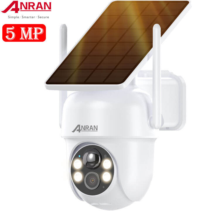 ANRAN Solar CCTV Outdoor Waterproof 3MP/5MP Security Camera Wireless ...