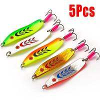 โลหะ Strong Hard Lure Spinner ช้อน5สีเหยื่อตกปลาประดิษฐ์ Popper Crank Shark เหยื่อน้ำเค็ม Tackle Tool