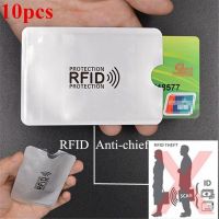 10pcs aluminum foil anti-degaussing card cover RFID shielding bag NFC credit car