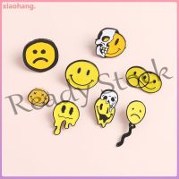 【hot sale】 ♕♣▪ B36 Skull Smiley Badges Enamel Brooches Anime Smiley Pins Cute Brooch Badges Clothes Bag Accessories Jewelry Gift