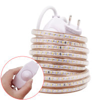 220v 230v 240v LED Strip Rope Light 3014 120LEDs/m Dimmable Flex LED Tape Waterproof Home Decoration White 1m 10m 20m 50m 100m Ceiling Lights