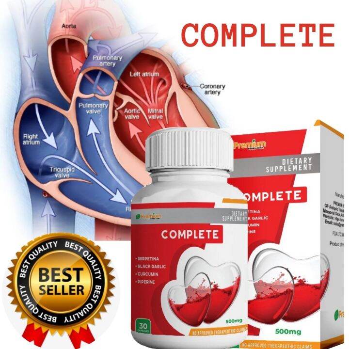 Complete Capsule with Serpentina Black Garlic Curcumin Piperine