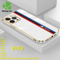 WishingTree เคสโทรศัพท์แฟชั่นสำหรับ VIVO Y20 Y20i Y20A Y20S V2043 Y12S Y12A V2026 V2029 V2028 V2032 V2033 V2042ชุบด้วยไฟฟ้าหรูหราเคสโทรศัพท์ซิลิโคนแบบนิ่มป้องกันการตกและกันกระแทกเคสด้านหลัง