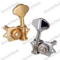 A Set Vintage Open Gear Guitar Tuning Pegs Tuners Machine Head - 18:1 Gear Ratio / Chrome and gold for choose