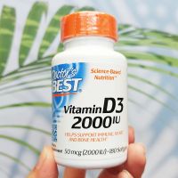 วิตามินดี 3 Vitamin D3 2,000IU 180 Softgels (Doctors Best®) D-3