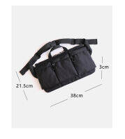 Ss แบรนด์ญี่ปุ่นและเกาหลี Fanny Pack ไนลอน Messenger กระเป๋า Unisex หลายกระเป๋าผู้ชายกระเป๋า Bum กระเป๋าไหล่เดี่ยว Baghot