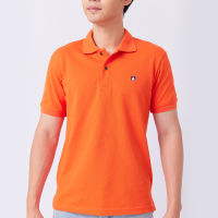 Mario Polo เสื้อโปโลชาย ผ้าประหยัดไฟเบอร์5 สีส้มฮอลแลน