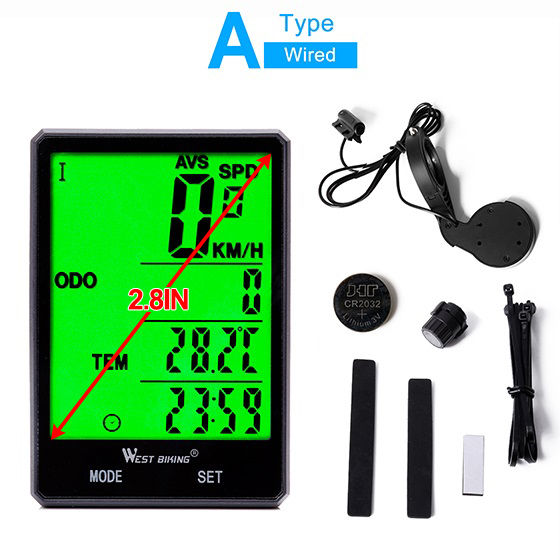 west-biking-2-8-large-screen-bicycle-computer-wireless-wired-computer-waterproof-speedometer-odometer-cy-cling-stopwatchcling