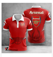 Arsenal 3D High Quality New Design Hot Selling Multi Style Polo Shirt (Contact Online for Free Customization) - NO.HSGHK57W