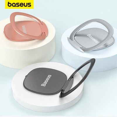 Baseus Car Phone Holder 2.1mm Thin Invisiable Stand For Xiaomi Samsung Mobile Phone Ring Holder Auto Phone Support Mount Car Mounts