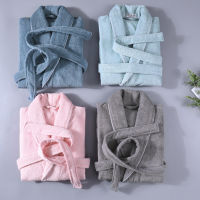 ผู้หญิงผ้าฝ้ายนุ่ม Toweling Terry โรงแรมเสื้อคลุมอาบน้ำสีขาวแขนยาวเสื้อคลุมอาบน้ำสำหรับสวมใส่ Nightgowns สำหรับนอน