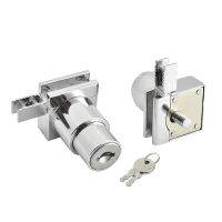 1 Set of Cabinet Locks Glass Door Locks For Display Cabinets Glass Cabinets Door Locks Window Locks Glass Chute Locks