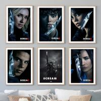 Scream 6โปสเตอร์ Aesthetic Nordic ภาพยนตร์สยองขวัญ90S Pop ภาพวาดผ้าใบ Wall Art Room Decor ตกแต่งบ้าน