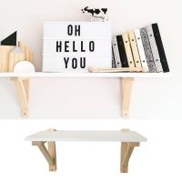 ✹ Wood Wall Mounted Shelf Floating Shelves for Girl Bedroom Decorations Children Room Nursery Living Room Decor Organizer