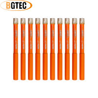 BGTEC 10ชิ้นเซ็ต6Mm Round Shank Diamond Welded Drill Core Bits หินอ่อนหินแกรนิตกระเบื้องโลหะเปียกเจาะเครื่องมือ Hole Saw Bits