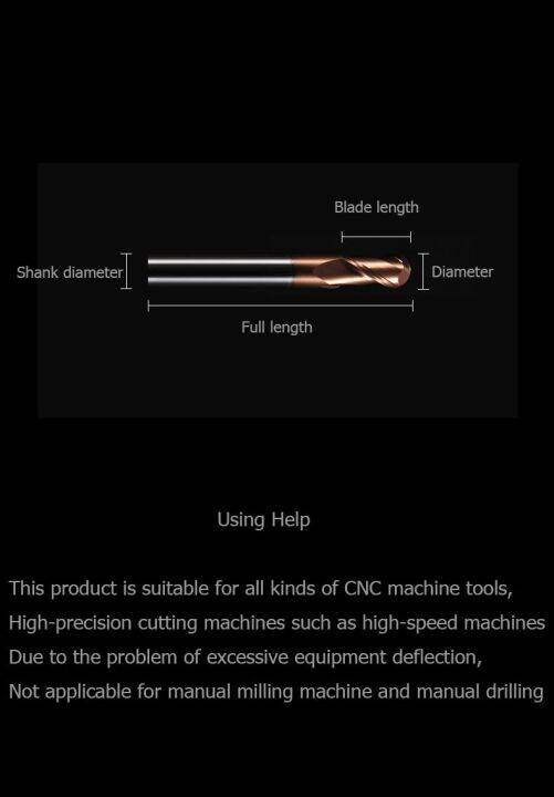 1-ชิ้นบอลจมูก-end-mill-ทังสเตนคาร์ไบด์มิลลิ่งคัตเตอร์-cnc-router-bit-milling-เครื่องมือ-r0-5-1mm-2mm-4mm-6mm-8mm-10mm-hrc55-2-flute