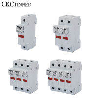 1P 2P 3P 4P RT18-32X AC 380V-500V ทองแดงฟิวส์ 500V 10x38 มม.DIN Rail ติดตั้งฟิวส์ผู้ถือด้านล่างอะแดปเตอร์ฟิวส์-bcco889