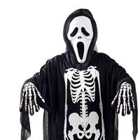ชุดผี ผีสครีม ผีScream หวีดสุดขีด  ชุดผีฮัลโลวีน ผีScream หวีดสุดขีด ผีหวีดสยอง Scream Face Suit Ghost Halloween Costume : CP39.2