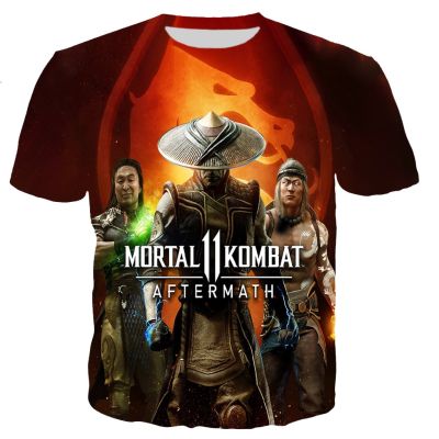 T เสื้อเกมต่อสู้ภาพยนตร์เสื้อยืด Mortal Kombat 11 3D พิมพ์ TShirt แฟชั่นเด็กสบายๆเสื้อยืดชายหญิงเสื้อขนาดใหญ่