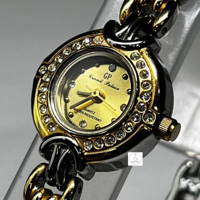 นาฬิกาข้อมือผู้หญิง GP รุ่น GP3811AG01 ตัวเรือนและสายนาฬิกาสแตนเลสสีืทองสลับสีเงิน หน้าปัดสีืทอง ของแท้ 100 %