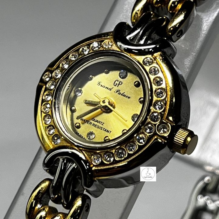 นาฬิกาข้อมือผู้หญิง-gp-รุ่น-gp3811ag01-ตัวเรือนและสายนาฬิกาสแตนเลสสีืทองสลับสีเงิน-หน้าปัดสีืทอง-ของแท้-100