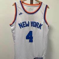 High qual NBA͛ Top Version Jersey 75Th Anniversary Knicks No. 4 Ross Basketball Suit City Version SW