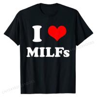 ใหม่ เสื้อยืดแฟชั่น ลาย I Love Milfs สําหรับผู้ชาย | เสื้อยืด พิมพ์ลาย I Hemilfs Husband Joke ตลก วันแม่ สําหรับปาร์ตี้  7UQW