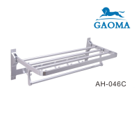 Gaoma ? ราวแขวน ราวผ้า ห้องน้ำ  bath towel holder (Space Aluminum) ~AH-046C