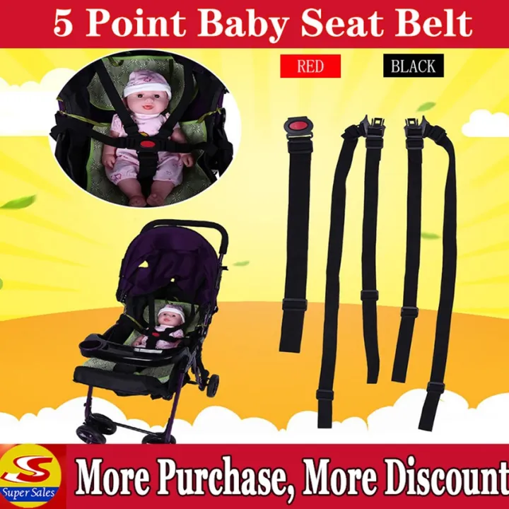【SuperSales】Universal Baby 5 Point Harness Safe Belt Seat Belts For