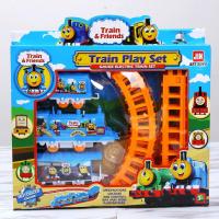 Anime Figures Cartoon Electric Thomas Small Train Stall Toy Childrens Puzzle Assembled Track Toy Car Set Toy For Children Gift