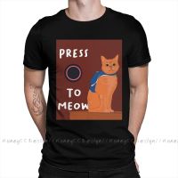 Print Cotton T-Shirt Camiseta Hombre Press O To Meow Stray Game For Men Fashion Streetwear Shirt Gift