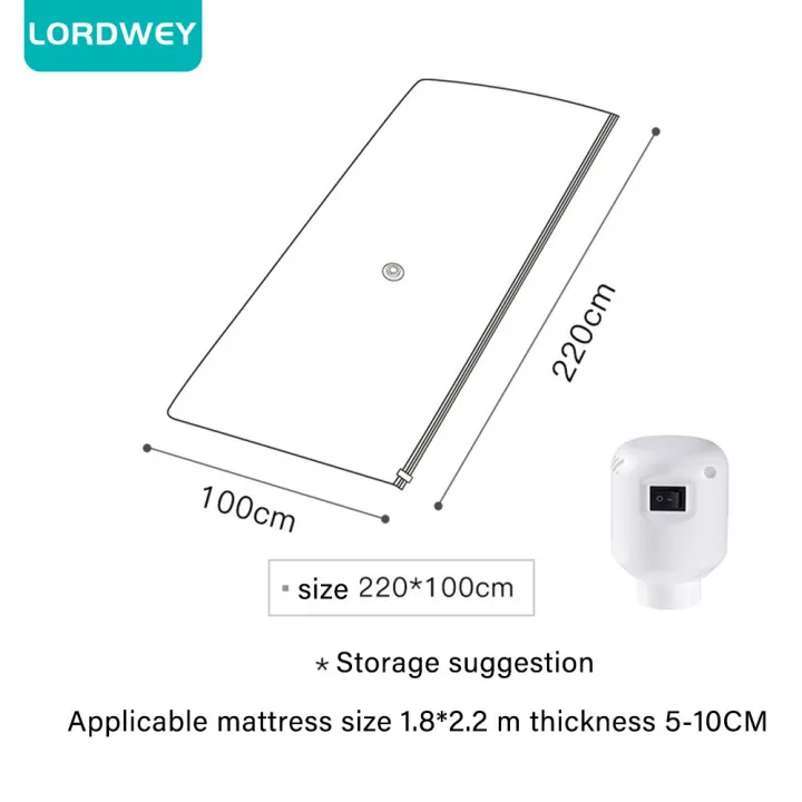 LORDWEY Queen Foam Mattress Vacuum Bag,Mattress Storage Bag Vacuum Mattress Bag for Moving