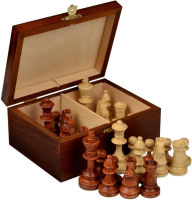 Wegiel Handmade European Professional Tournament Chess Pieces With Wood Storage Case