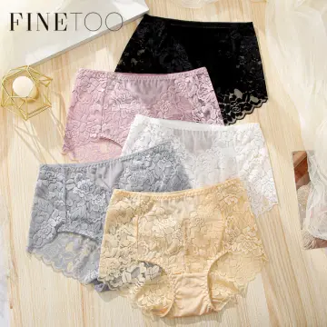Fashion Finetoo Women Seamless Panties M-Xl Low Waist Briefs Ladies Soft  Lingerie Sexy Wavy Edge Underpants Women's Underwear 3pcs/Set