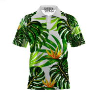 Hawaiian Style Stylish Parent-child T-shirt Summer Loose Men Button Polos 3D HD Printed Polyester Breathable Mens Sport T-shirt{trading up}