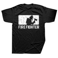 Firefighter Gift T Shirt for Men Fireman Short Sleeve O Neck Cotton Humor T Shirt Man  Camisetas Funny Tshirt| |   - AliExpress