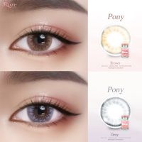 คอนแทคเลนส์ Roze/Pony(Gray,Brown) ค่าสายตาปกติ