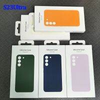 สำหรับ Galaxy S23 Plus ปลอกซิลิโคนของเหลวสัมผัสนุ่มเนียนนุ่มพิเศษเคสห่อหุ้ม Galaxy S23 + เคสโทรศัพท์