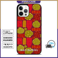 Marimekko101 Phone Case for iPhone 14 Pro Max / iPhone 13 Pro Max / iPhone 12 Pro Max / XS Max / Samsung Galaxy Note 10 Plus / S22 Ultra / S21 Plus Anti-fall Protective Case Cover