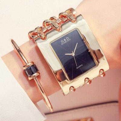 นาฬิกาสีทอง/ทองคำสีกุหลาบ/สายเงินสำหรับผู้หญิงนาฬิกาควอทซ์ประดับพลอยเทียมสแตนเลสนาฬิกาข้อมือสตรีสุดหรู