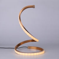 Modern Art LED Spiral Table Lamp USB Charge White Warm Light Bedside Night Light Modern Hallways Bedroom Party Lighting Decor