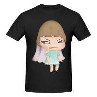 Nara Yoshitomo Anime Cartoon Wedding Dress O-Neck Short Sleeve Fashion Tee