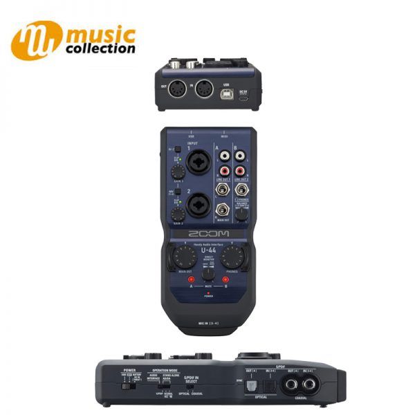 อินเตอร์เฟส Zoom U44 HANDY AUDIO INTERFACE