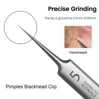 【cw】 Pimples Blackhead Remover Clip removedor de cravo Dots Pore Cleaner Acne Needle Deep Cleaning