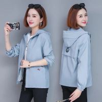 [COD] WomenS Windbreaker 2023 New Jacket Short Coat Korean Loose Baseball Uniform Ladies Trench